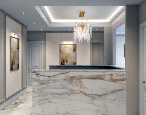 Reception desk in Wayne dental office